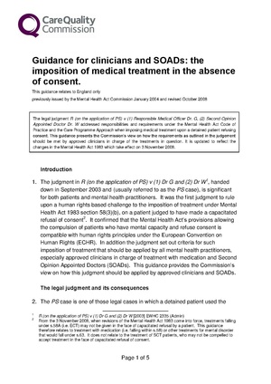 2008-10 MHAC-CQC SOAD guidance on imposition of treatment in absence of consent.pdf