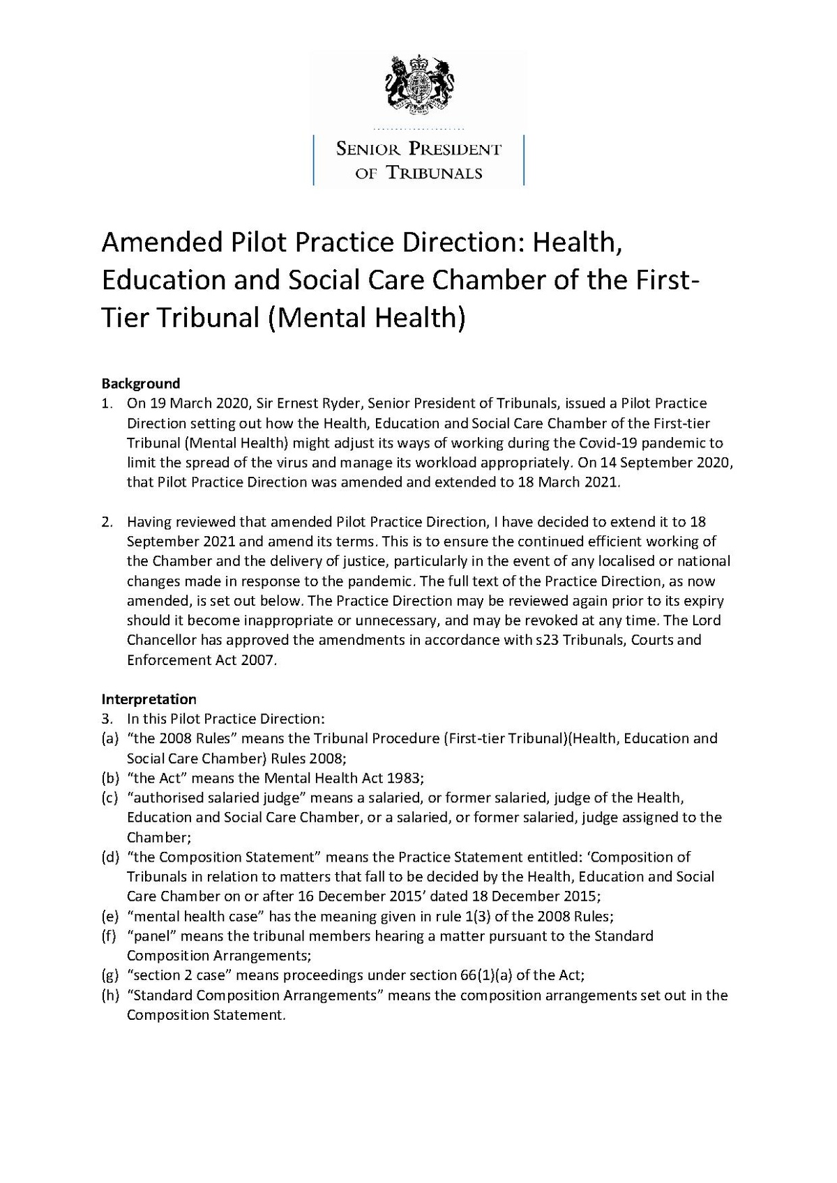 amended-pilot-practice-direction-health-education-and-social-care