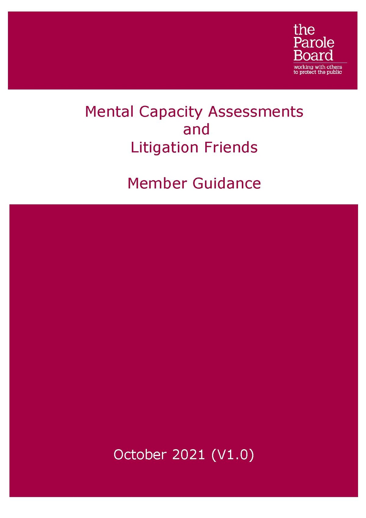 File2021 10 27 Parole Board Mental Capacity Guidance Plus Annexes A Fpdf Mental Health Law 3125